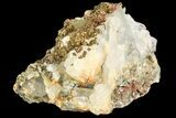 Pyrite On Calcite & Quartz - El Hammam Mine, Morocco #80353-1